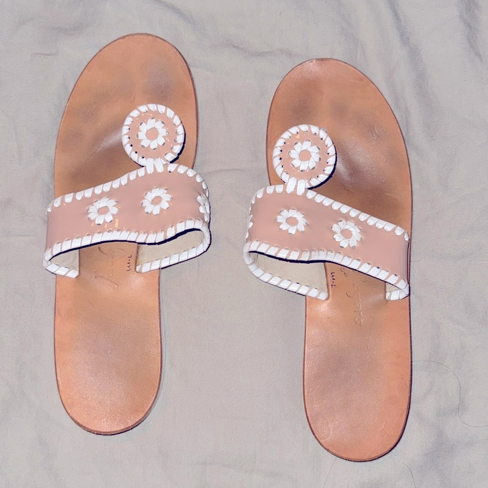 Jack Rogers nude sandals